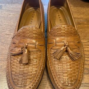 Domani Men's Tan Woven Loafers